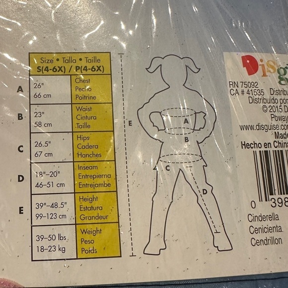 NWT Girls size 4 Cinderella Halloween Princess dress - Picture 14 of 16